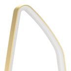 Floor Lamp Sculptural Brushed Brass Integrated Warm White LED