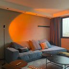 Floor Lamp Soft Halo Projection 3 Color Temperatures Anodized Aluminum