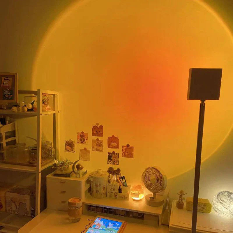 Floor Lamp Soft Halo Projection 3 Color Temperatures Anodized Aluminum