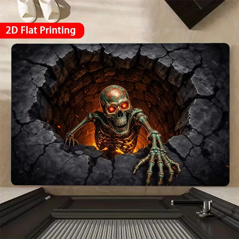 Floor Mat 3D Spiral Illusion Non-Slip & Easy Clean