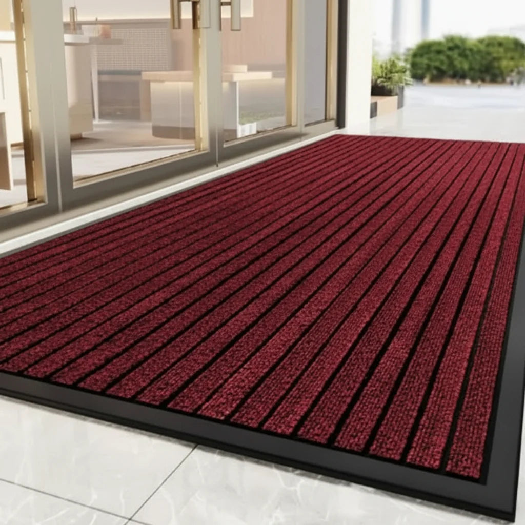 Floor Mat Non-Slip Polyester Surface & Rubber Backing