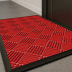 Floor Mat Non-Slip Polyester Surface & Rubber Backing