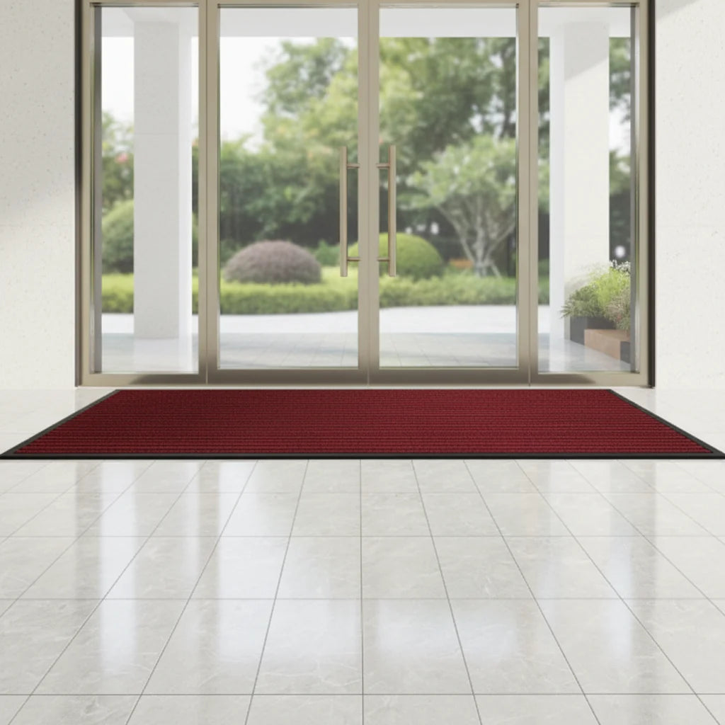Floor Mat Non-Slip Polyester Surface & Rubber Backing