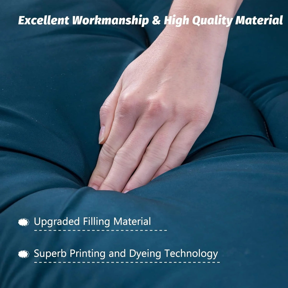 Floor Mattress 4-Inch Quilted Foldable & Machine Washable