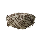 Floor Pouf Boho Fringed Cotton Cover Removable & Washable