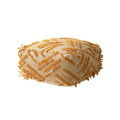Floor Pouf Boho Fringed Cotton Cover Removable & Washable