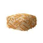 Floor Pouf Boho Fringed Cotton Cover Removable & Washable