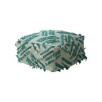 Floor Pouf Boho Fringed Cotton Cover Removable & Washable