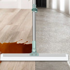 Floor Squeegee Silicone Bristles Telescopic Handle Streak-Free