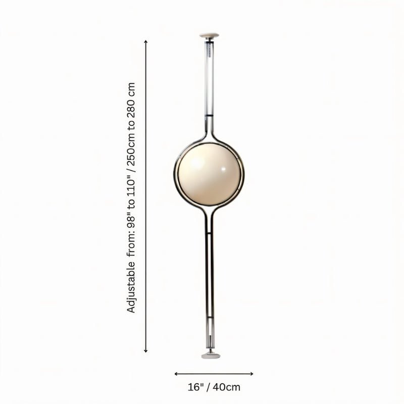 Floor To Ceiling Lamp Adjustable Height & Dimmable LED