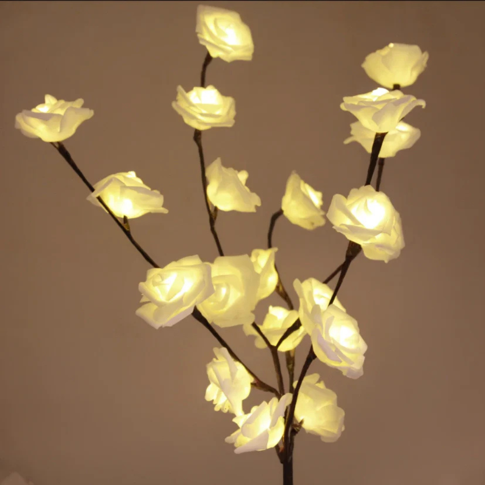 Floral Branch Lamp Malleable LED Battery Powered