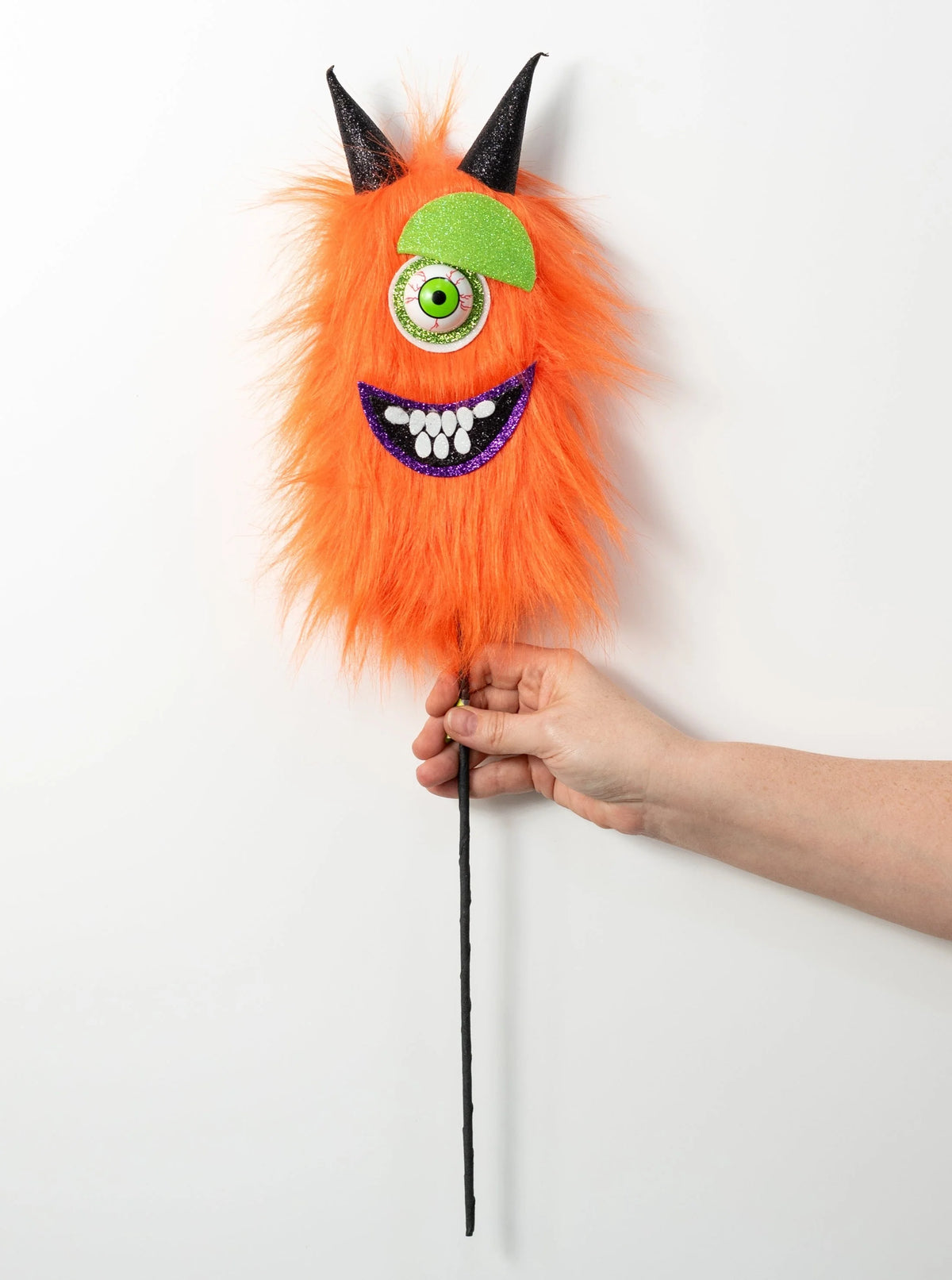 Floral Spray Halloween Furry Eyeball Foam Core Bendable Stem
