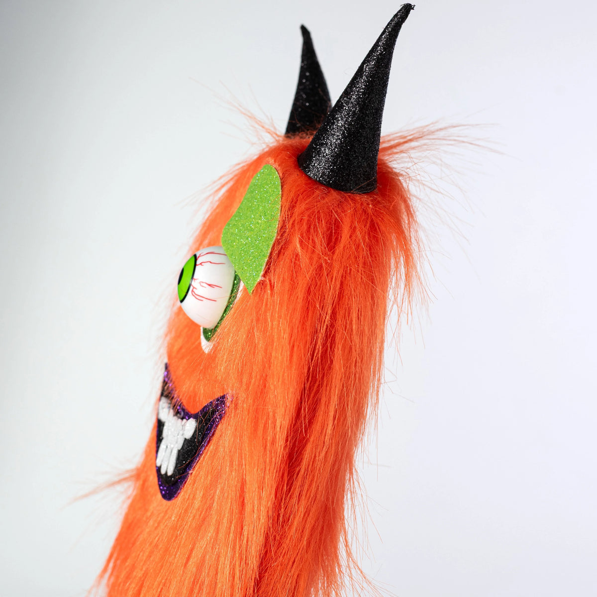Floral Spray Halloween Furry Eyeball Foam Core Bendable Stem