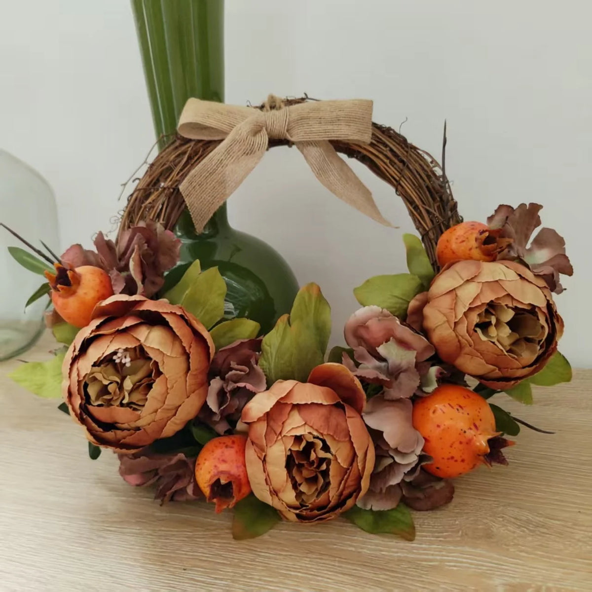 Floral Wreath Lifelike Rustic Maintenance Free