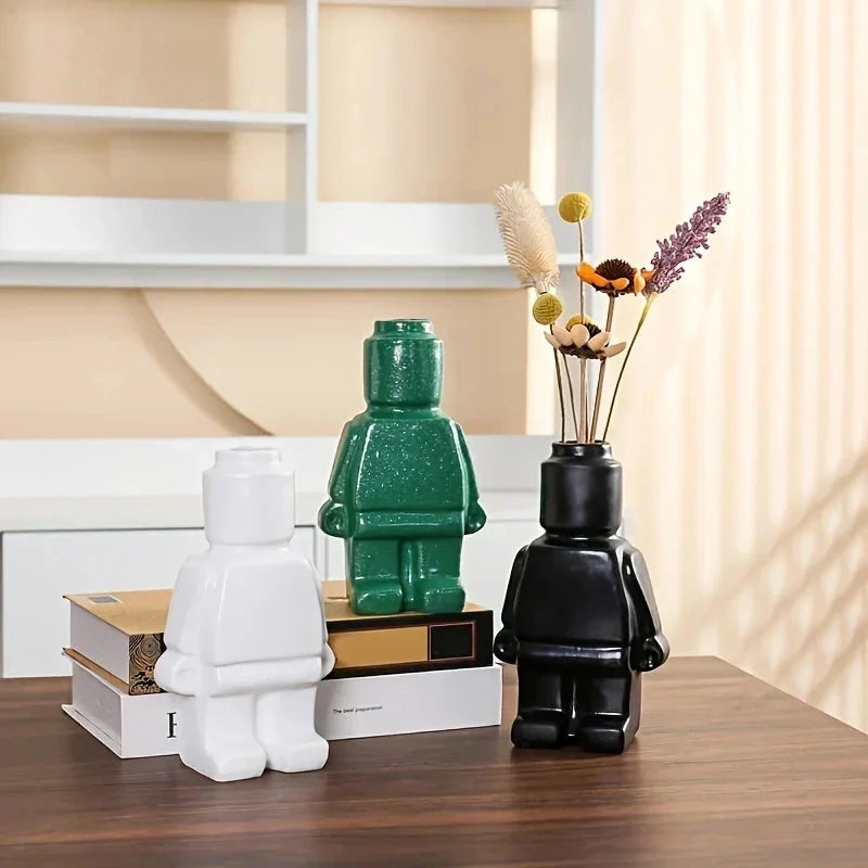 Flower Pot Modular Block Design Easy-Care Resin