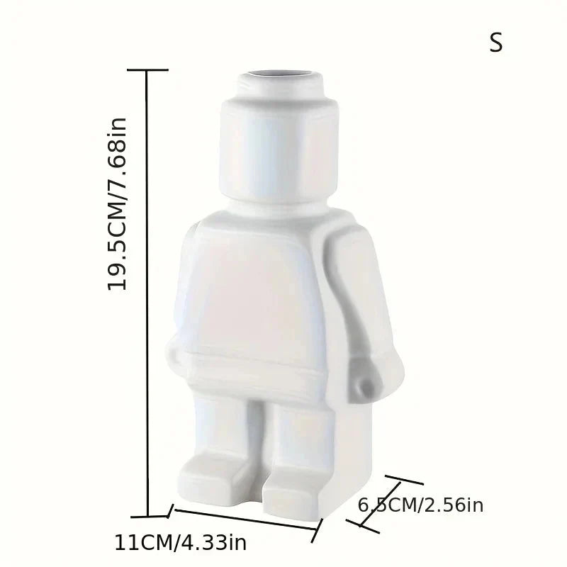 Flower Pot Modular Block Design Easy-Care Resin