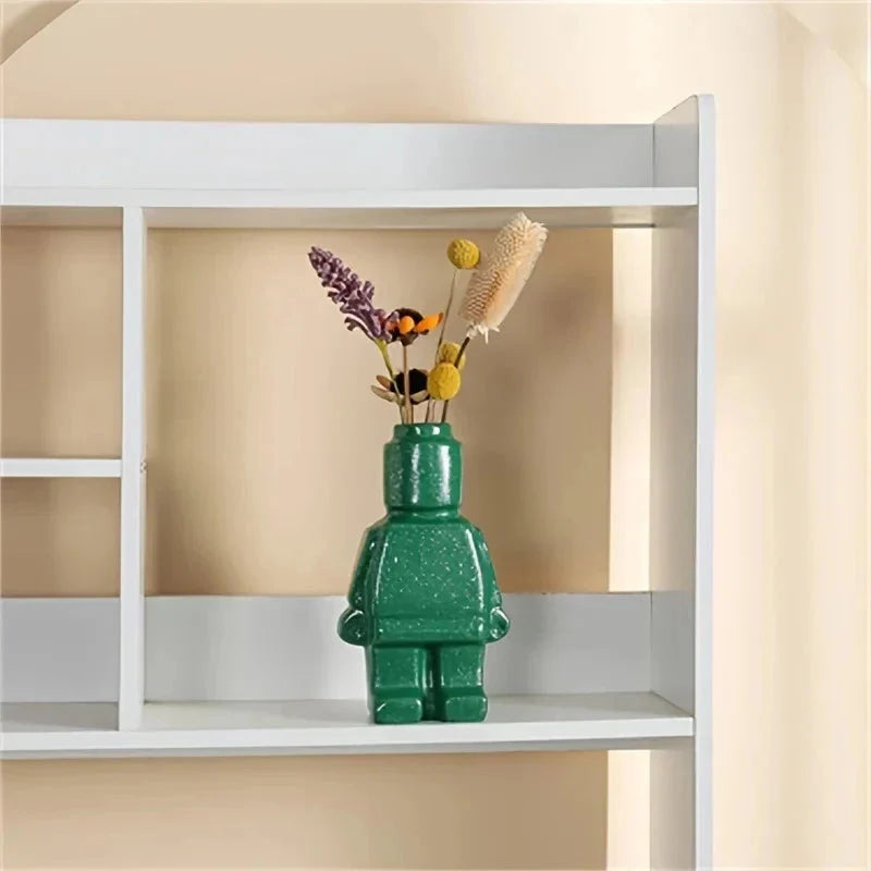 Flower Pot Modular Block Design Easy-Care Resin