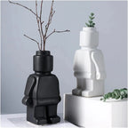 Flower Pot Modular Block Design Easy-Care Resin