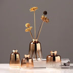 Flower Vase Subtle Gradient Weighted Base & Wide Opening