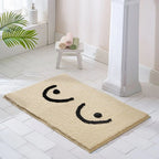 Fluffy Microfiber Non-Slip Bath Mat (Machine Washable)