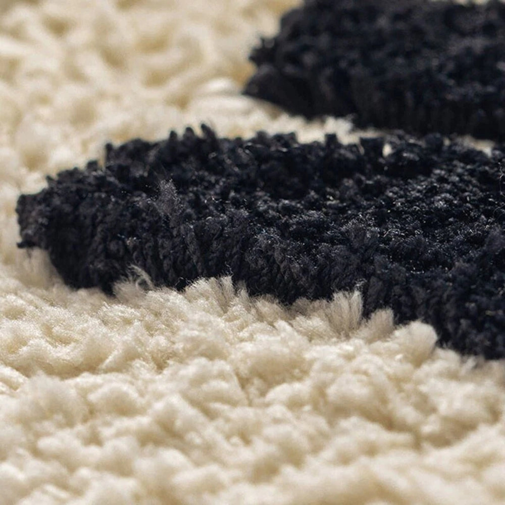 Fluffy Microfiber Non-Slip Bath Mat (Machine Washable)