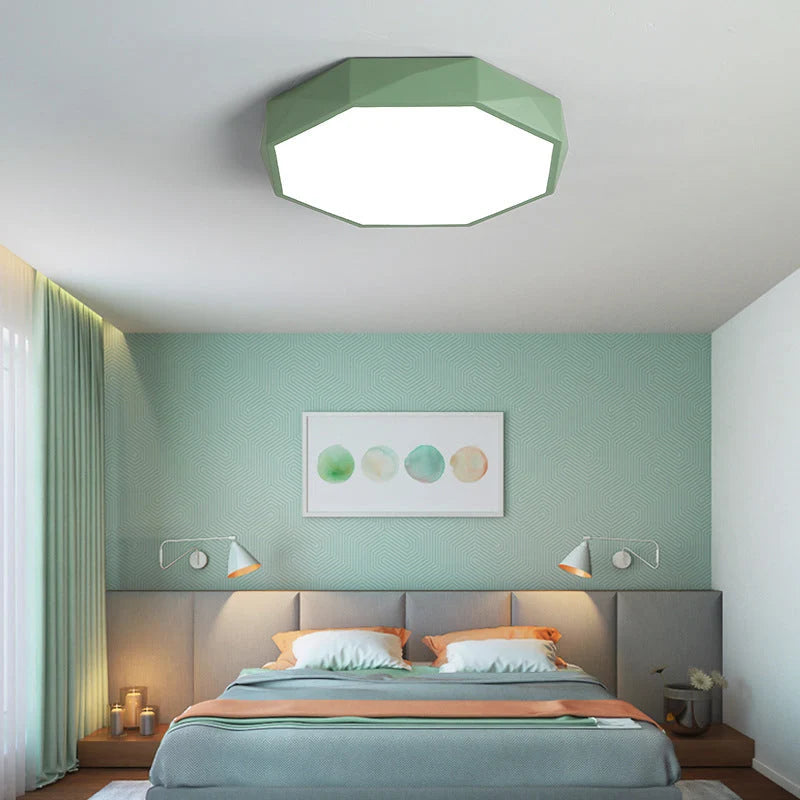 Flush Ceiling Light Dimmable Integrated LED Acrylic Diffuser