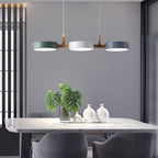 Flush Ceiling Light Iron & Wood 77cm Integrated LED