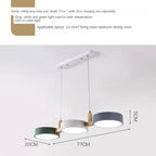 Flush Ceiling Light Iron & Wood 77cm Integrated LED