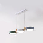 Flush Ceiling Light Iron & Wood 77cm Integrated LED