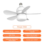Flush Mount Ceiling Fan Integrated LED 1000 Lumens Remote