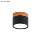 Flush Mount Ceiling Light Compact Cylindrical Metal Energy-Efficient LED
