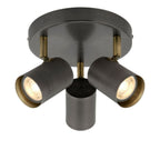 Flush Mount Ceiling Light Dimmable GU10 Compatible Antique Brass