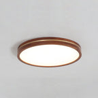 Flush Mount Ceiling Light Dimmable LED Slim Wood Surround