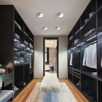 Flush Mount Ceiling Light Energy-Efficient LED Wood-Grain Accent