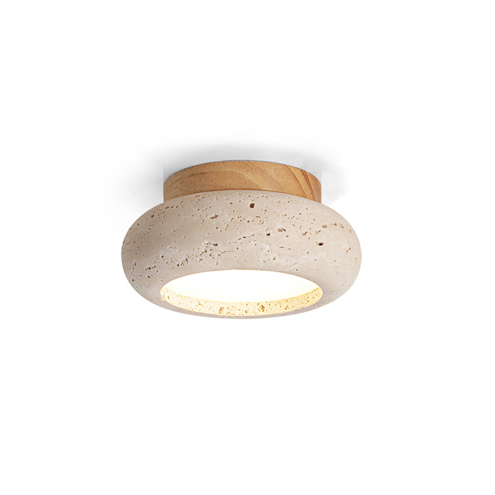 Flush Mount Ceiling Light Energy Efficient Metal & Glass