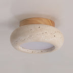 Flush Mount Ceiling Light Energy Efficient Metal & Glass