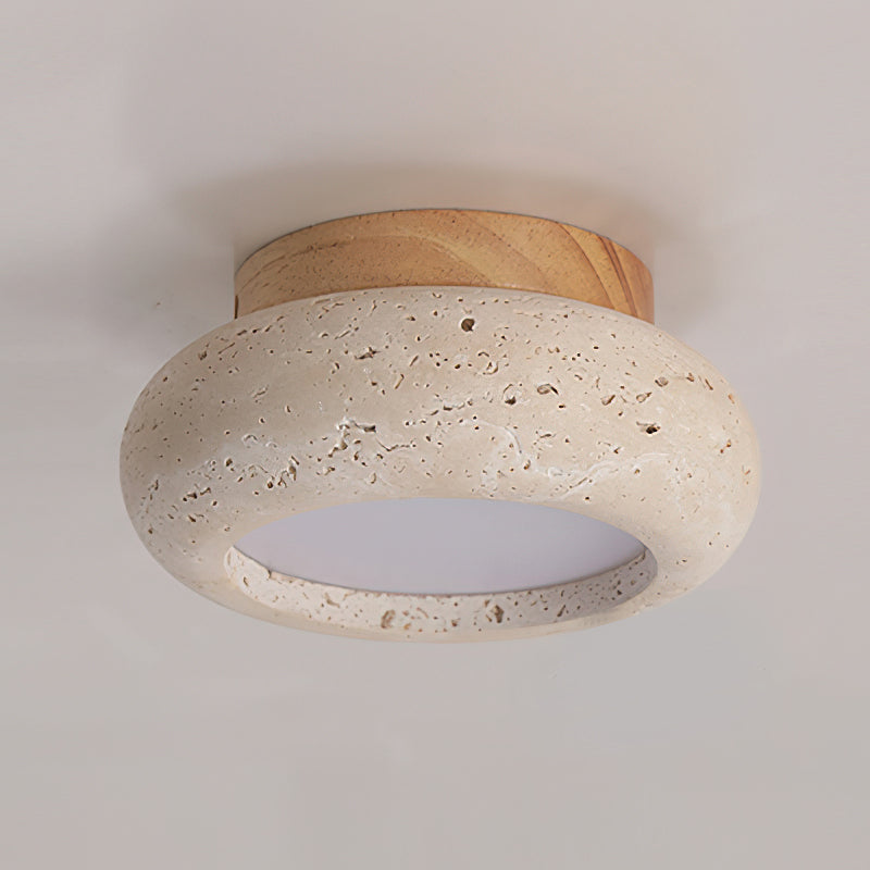 Flush Mount Ceiling Light Energy Efficient Metal & Glass