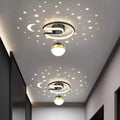 Flush Mount Ceiling Light Starry Projection Dimmable Warm LED
