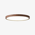 Flush Mount Ceiling Light Ultra-Thin Integrated LED Wood-Grain Frame