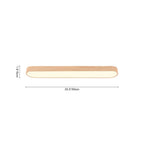 Flush Mount Light Built-In LED Wood & Acrylic
