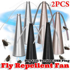Fly Repellent Fan Soft-Touch Blades USB & Battery