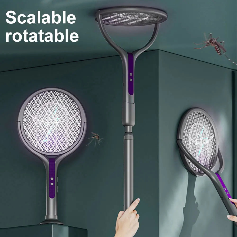 Fly Swatter Extendable Handle Rechargeable USB-C