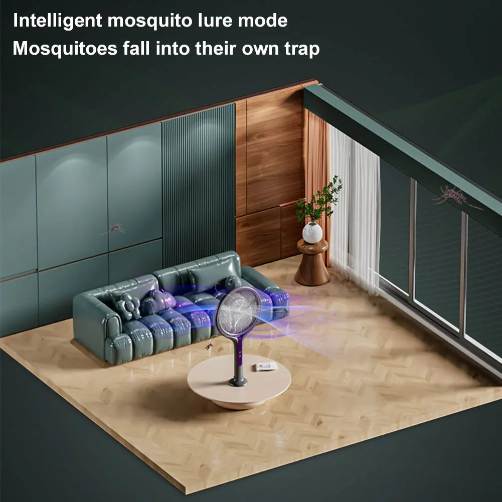 Fly Swatter Extendable Handle Rechargeable USB-C