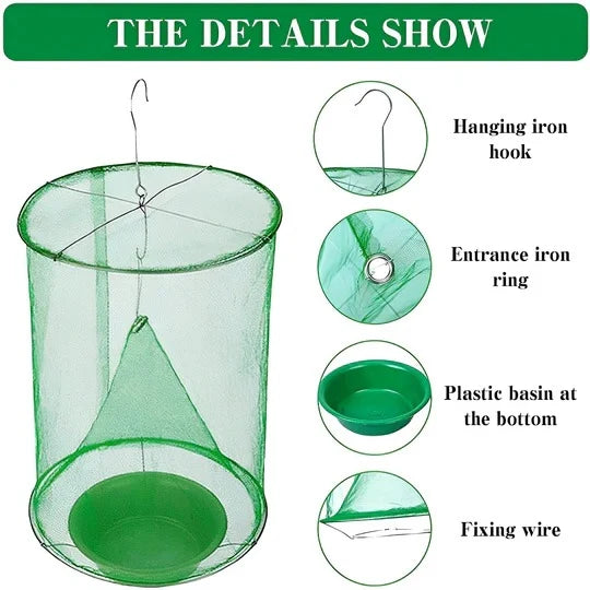 Fly Trap Hanging High-Capacity Easy Setup