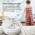 Fly Trap USB-Powered Silent & Chemical-Free