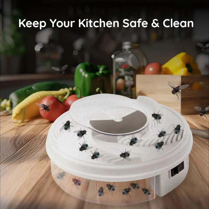 Fly Trap USB-Powered Silent & Chemical-Free