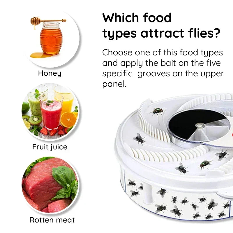 Fly Trap USB-Powered Silent & Chemical-Free