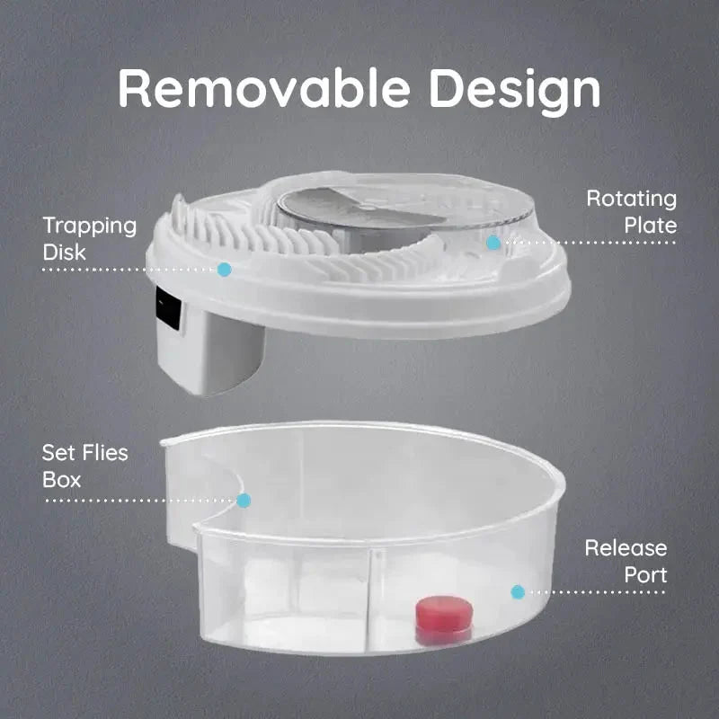 Fly Trap USB-Powered Silent & Chemical-Free