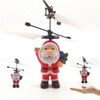 Flying Santa Decoration Rotating Propeller No Batteries