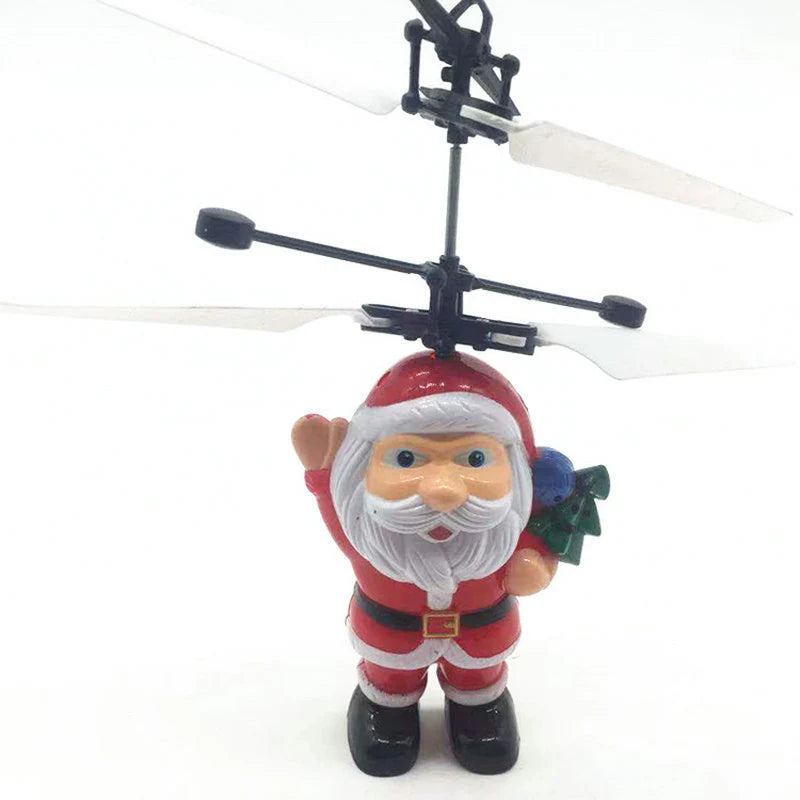 Flying Santa Decoration Rotating Propeller No Batteries
